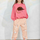 Elephant shrew chenille sweatshirt - Pink