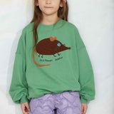 Elephant shrew chenille sweatshirt - Green
