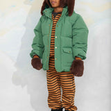 Rabbit ear faux fur cap - Brown