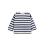 Striped jersey LS T-shirt - Mirtilo