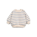 Striped jersey sweater - Watercolor