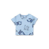 Printed flamé jersey t-shirt - copenhaga