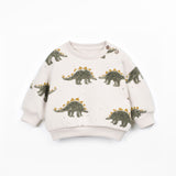 Printed fleece sweater - Dino