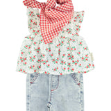 baby trousers - blue light denim