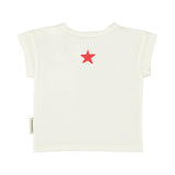 t'shirt - ecru w/ "peace" print