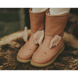 Wadudu Exclusive Lining - Fluffy Bunny Hazelnut Leather