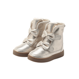 Donsje Isa Exclusive Boots Silver Metallic Leather