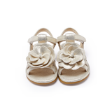 Iles Fields Sandals - Shimmer Buttercup - Silver Metallic Leather