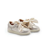 Lexley Sneakers - Silver Metallic Leather