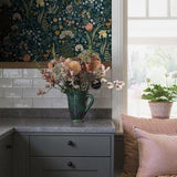 New Heritage - Blomsterhav - Multi/Blue