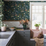 New Heritage - Blomsterhav - Multi/Blue
