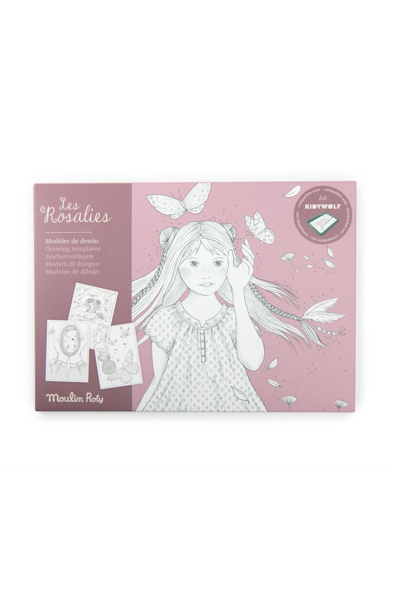24 tekenmodellen Kidywolf - Les Rosalies van Moulin Roty | Kids Conceptstore Le Fanfare
