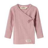 Tut Wrap LS - Modal Pointelle - Soft Berry
