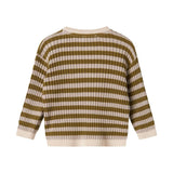 Tob - Modal Mix Stripe - Cashew Mel. Stripe