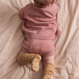 Taki - Light Merino Pointelle - Rose Parfait