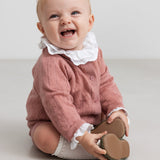 Taki - Light Merino Pointelle - Rose Parfait