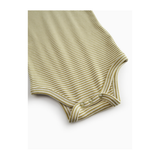 Ben SS - Modal Fine Rib - Olive Stripe