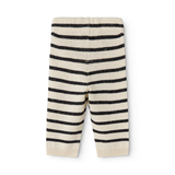Powy - Linen Mix Stripe - Off White Stripe