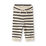 Powy - Linen Mix Stripe - Off White Stripe