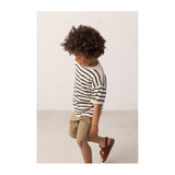 Titan SS - Linen Mix Stripe - Off White Stripe