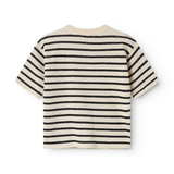 Titan SS - Linen Mix Stripe - Off White Stripe