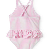 Swinnie Bathing Suit - Pink Stripe