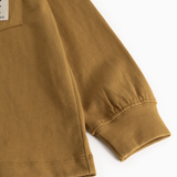 Tad LS | Cotton Jersey - Deep Caramel