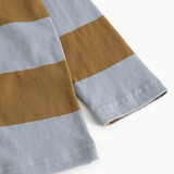 Tad Polo LS | Cotton Jersey - Monsoon Blue Stripe