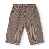 Panto | Soft Denim - Dark Brownie Stripe