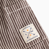 Panto | Soft Denim - Dark Brownie Stripe