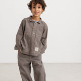 Pando | Soft Denim - Dark Brownie Stripe