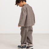 Pando | Soft Denim - Dark Brownie Stripe