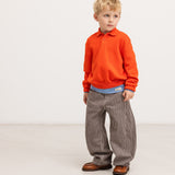Pando | Soft Denim - Dark Brownie Stripe