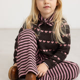 Torin | Light Cotton Wool Pattern - Rose Frosting Hearts