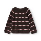 Torin | Light Cotton Wool Pattern - Rose Frosting Hearts