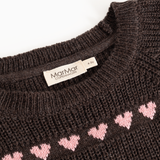 Torin | Light Cotton Wool Pattern - Rose Frosting Hearts