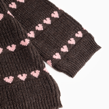 Torin | Light Cotton Wool Pattern - Rose Frosting Hearts
