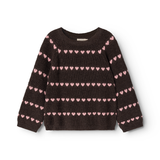 Torin | Light Cotton Wool Pattern - Rose Frosting Hearts
