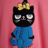 Cat chenille sweatshirt