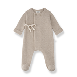 Havre jumpsuit w/feet - beige