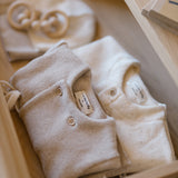 Havre jumpsuit w/feet - beige