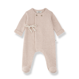 Havre jumpsuit w/feet - nude