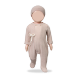 Havre jumpsuit w/feet - nude