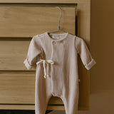 Havre jumpsuit w/feet - nude