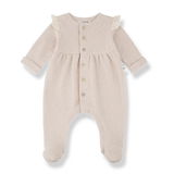 Orleans girly jumpsuit w/feet - nude