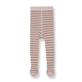 Ancona striped tights - nude