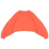 crop heart sweater - coral dusk