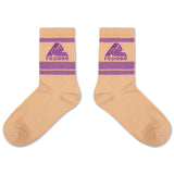 sporty socks - sand logo