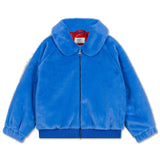 Faux fur bomber coat - Magic blue