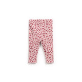 Printed rib leggings - Rose